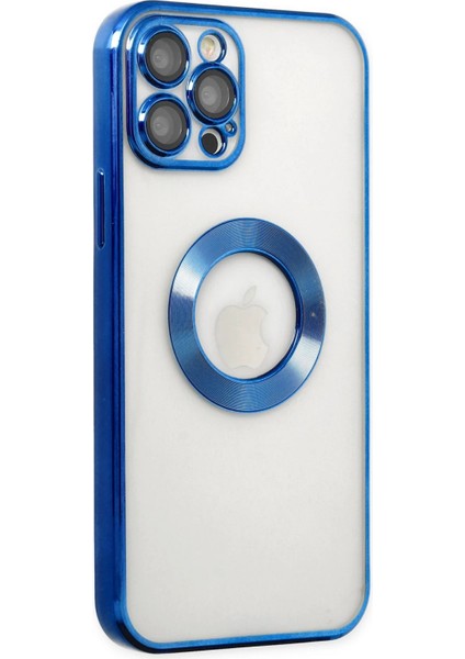 Apple iPhone 12 Pro Tavro Kapak – Renkli Çerçeve & Slim Stil - Mavi modelleri