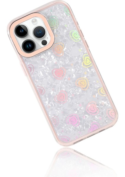 Apple iPhone 15 Pro Max Astra Desenli Kapak – Slim, Zarif & Şık Tasarım, Modern Koruma - Pembe fırsatları