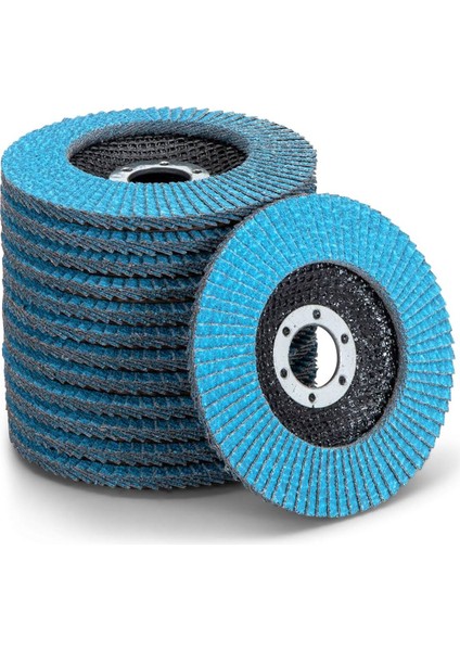 Zirkonyum Avuç Içi Taşlama Flap Disk Zımpara 115 x 22 mm 40 Kum (10 Adet)