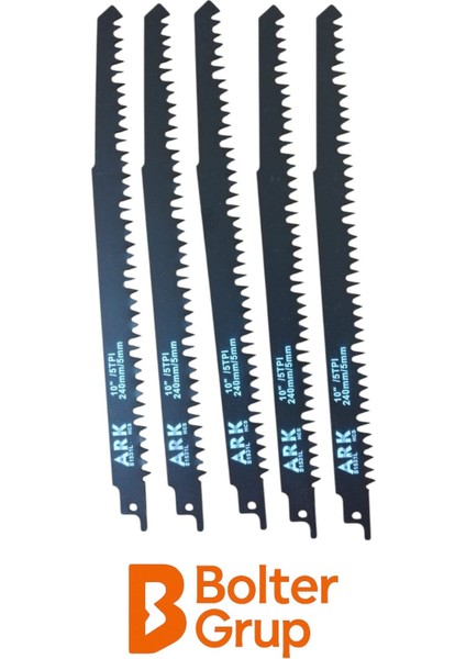 Ark Ağaç Kesme Tilki Kuyruğu Ucu Kemik Kesme Testeresi Ucu 240MM x 5mm 5 Adet fiyatları