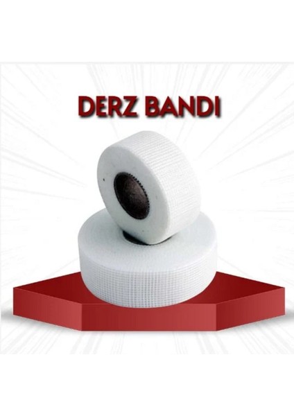 Yapışkanlı Derz Bandı 90 Metre Iç Dış Cephe Sıva Filesi 5 cm Tamir Sıvası Yalıtım Montalama Bant