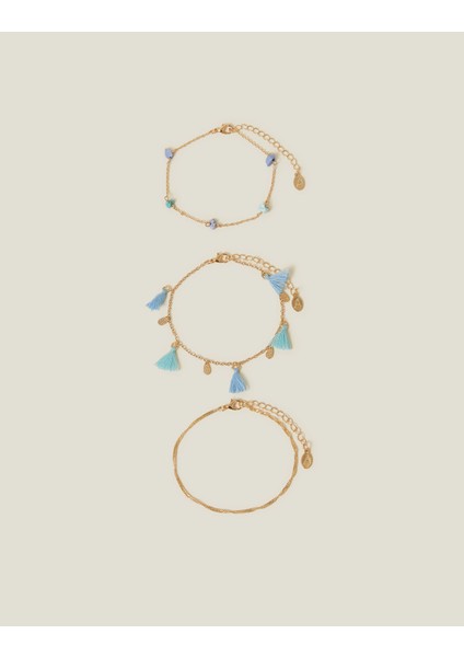 Mavi Püsküllü Hal Hal Set x 3 modelleri