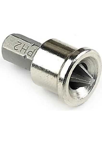 Şapkalı Alçıpan Vidalama Bits Ucu 25 mm Yıldız Ph2 S2 Çeliği Uç modelleri