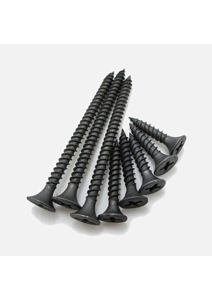 Sivri Uçlu Alçıpan Vidası Borazan Siyah Vida 3.5 x 45 mm 100 Adet fiyatları