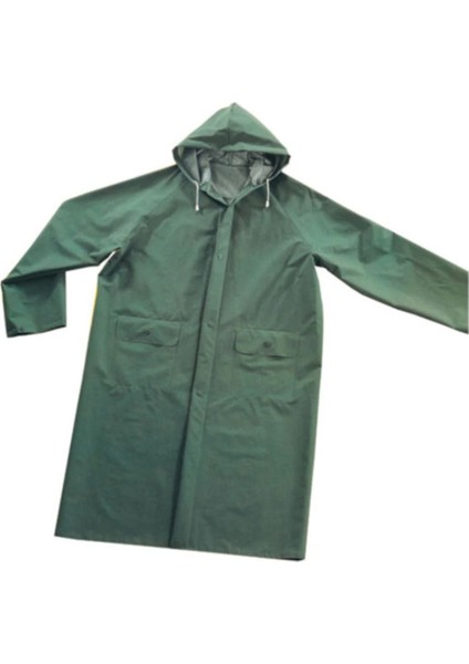 Unisex Pvc Yağmurluk Balıkçı Işçi Yagmurluk 028 mm Yeşil Renk