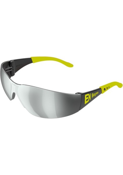 BAYMAX-S500 Kaynakçı Gözlüğü Iş Güvenlik Güvenliği Kaynak Lazer Koruyucu Gözlük Aynalı Gümüş 12 Adet