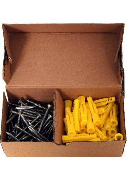 Sunta Vidası ve Roket Dübel, 50 Adet 5X60 Yhb Sunta Vidası ve 50 Adet 8 mm Roket Dübel fiyatları