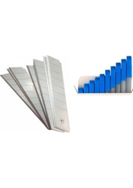 Maket Bıçağı Yedeği 10X10 Tüp 100 Adet