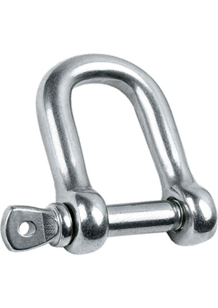 Zincir Kilidi 8 mm Kilitli Karabina U Tipi Mapa Kilit Salıncak Askısı Ek Bağlantı Parça Aparat 5 Ad