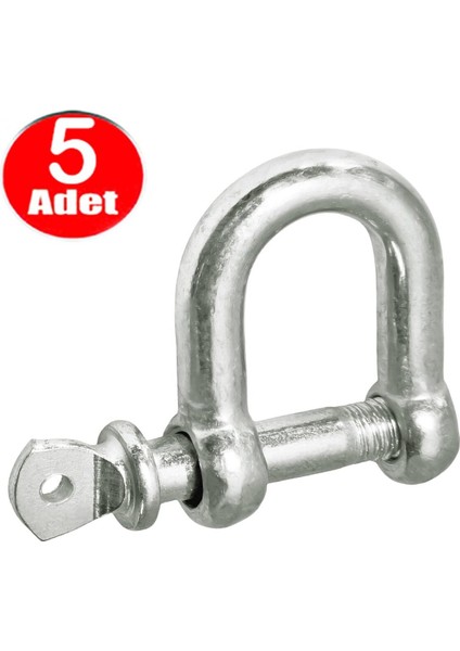 Zincir Kilidi 8 mm Kilitli Karabina U Tipi Mapa Kilit Salıncak Askısı Ek Bağlantı Parça Aparat 5 Ad fiyatları