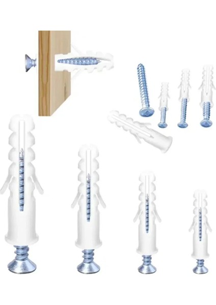 Plastik Dübel Karma Seti Paket 80 Adet modelleri