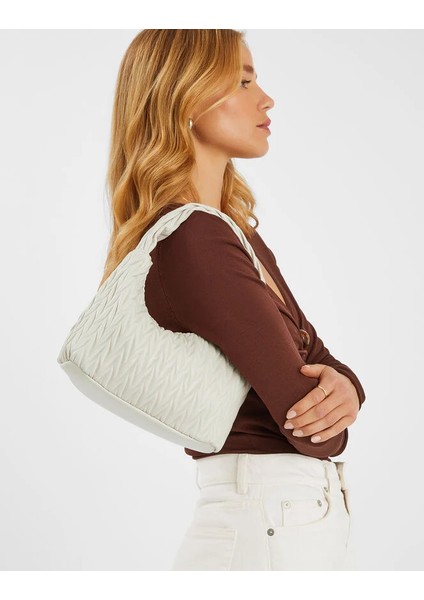 Dokulu Omuz Öantası Krem