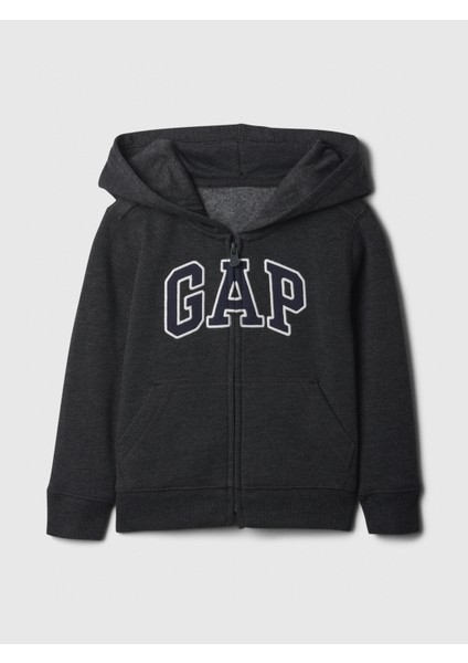 Erkek Bebek Siyah Gap Logo Fleece Sweatshirt fırsatları