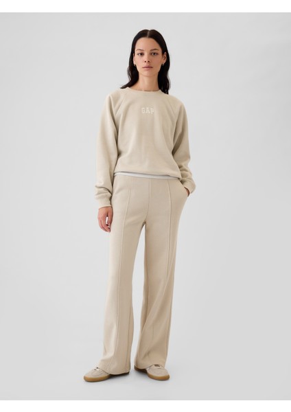 Kadın Bej Vintage Soft Raglan Sweatshirt