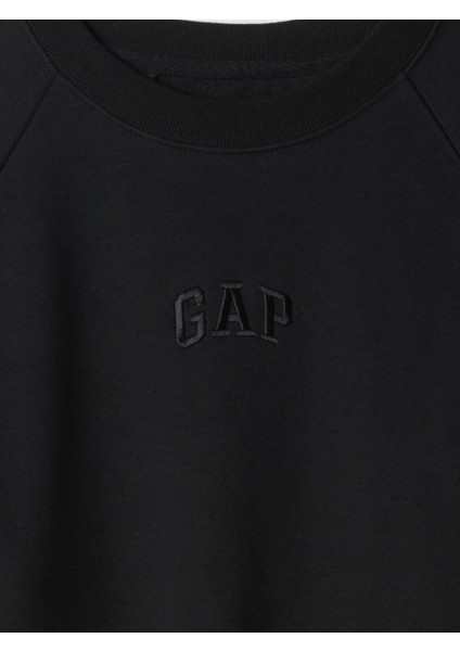 Kadın Siyah Vintage Soft Raglan Sweatshirt