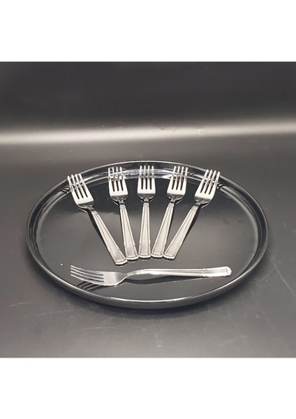Yaprak Desenli 6'lı Çatal Seti, 20 Cm, 430 Kalite Çelik, Şık ve Dayanıklı Ürün. fiyatları