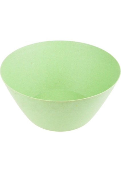 Yeşil Bambu Salata Kasesi, 25X25X11 Cm, 5 Litre, Şık ve Dayanıklı Ev Kullanımı Için.