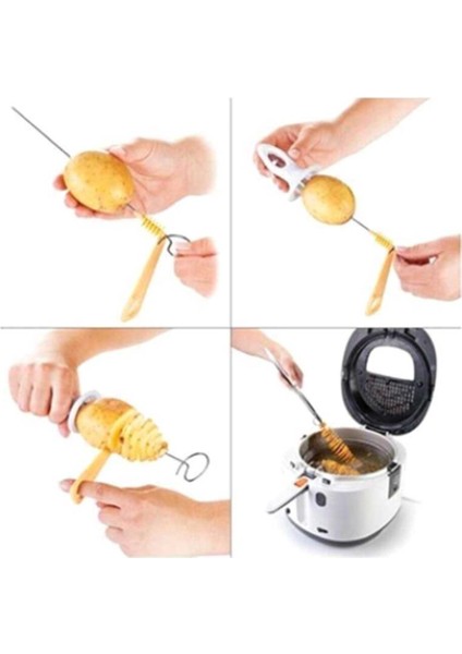 Çok Renkli Spiral Patates Dilimleyici, Pratik ve Eğlenceli Mutfak Aracı fiyatları