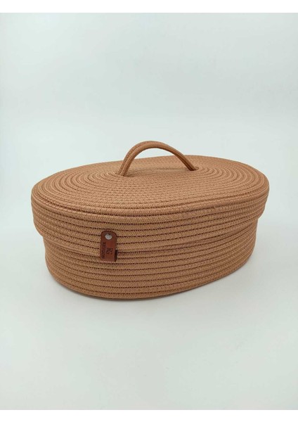 El Dokuma Oval Hasır Sepet, Mutfak ve Banyo Organizeri, 30X25X10 cm fiyatları