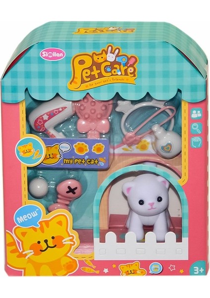 Evcil Hayvan Bakım Seti Kedili