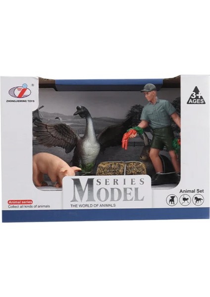 Kutulu Model Çiftçi, Domuz,tavşan, Kaz