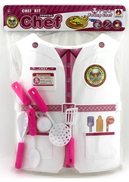 Plastik Kostümlü Aşçı Seti