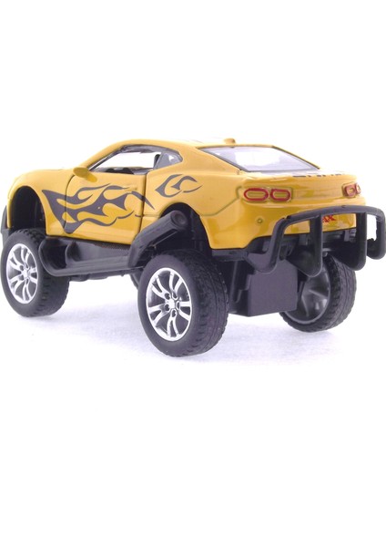 Die Cast Çek Bırak Sarı Arazi Aracı modelleri