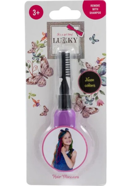 Lukky Saç Maskarası Neon Mor