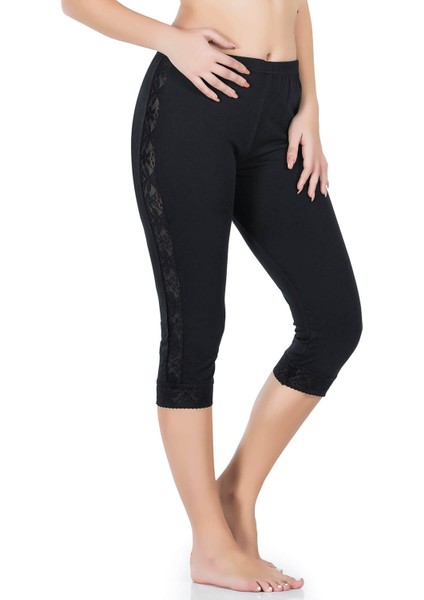 Şeritli Kısa Kadın Tayt 417 fırsatları