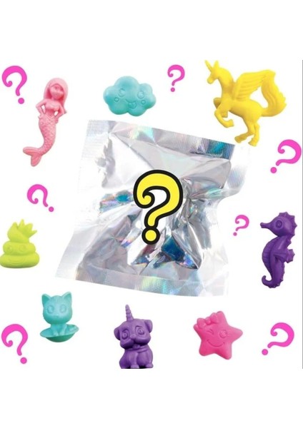 Fluffy Slime Marshmallow Dokulu Mavi modelleri