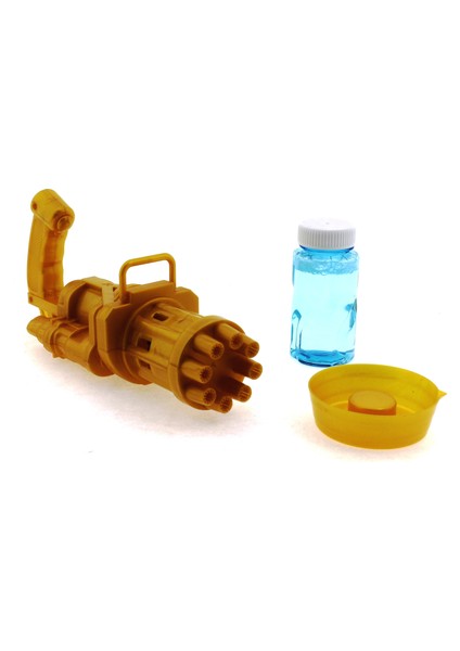 Pilli Sarı Köpük Balon Tabancası