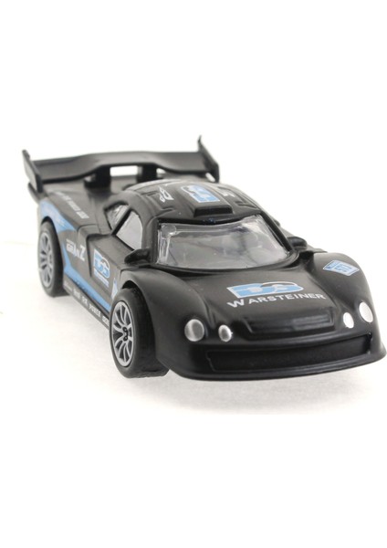 Die Cast Çek Bırak Metal Siyah Yarış Arabası Ds