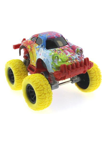Die Cast Batik Desenli Sarı Teker Araba