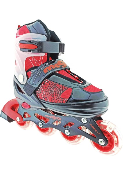 Mega Işıklı Kırmızı Örümcek Paten 34-37 M