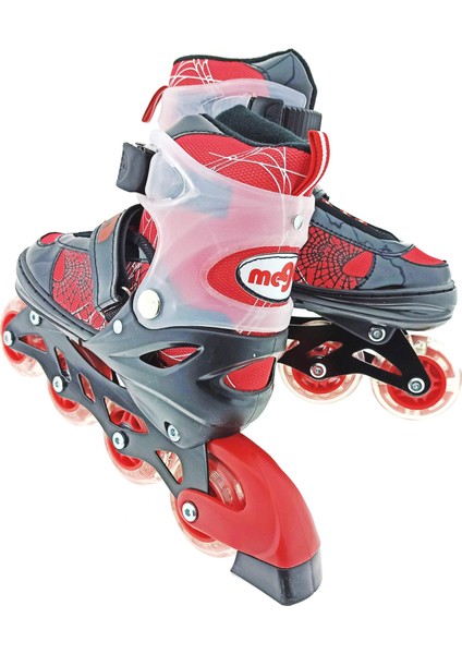 Mega Işıklı Kırmızı Örümcek Paten 34-37 M modelleri
