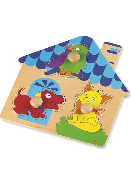 Classic World Ahşap Ilk Yapbozum Evcil Hayvanlar