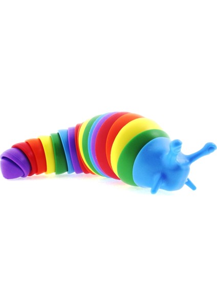 Kıvrılabilen Renkli Plastik Salyangoz Mavi