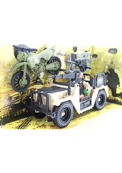 Combat Force Figür, Motor ve Jeep