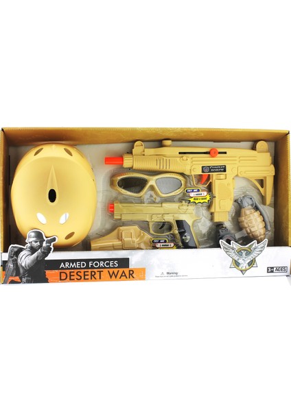 Kasklı ve Çift Silahlı Polis Seti