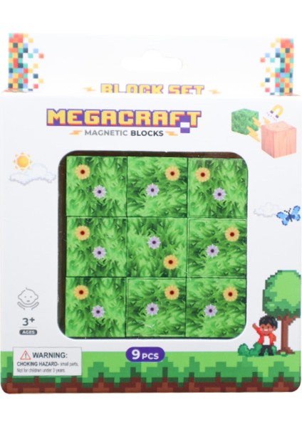 Megacraft 9 Parça Çiçekli Yaprak Çimen Blok fiyatları