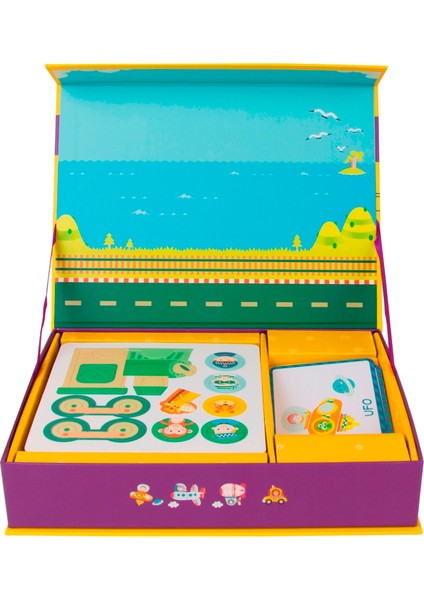 Classic World Ahşap Mıknatıslı Oyun Seti Taşıtlar modelleri