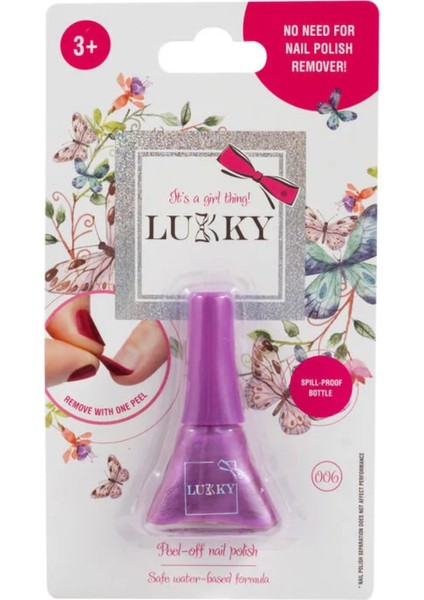 Lukky Soyulabilir Oje - Mor