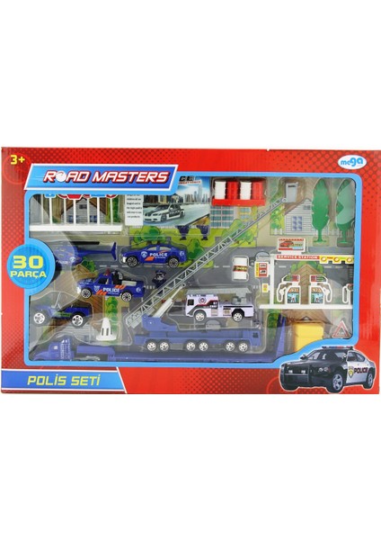 Merdivenli Metal Polis Seti JP6106