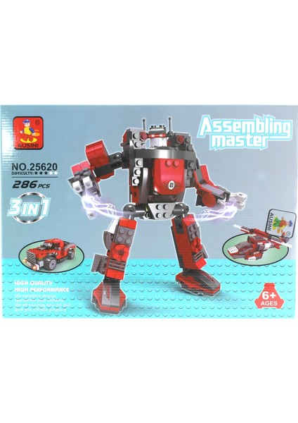 Ausini 286 Parça Assembling Master 3 In 1