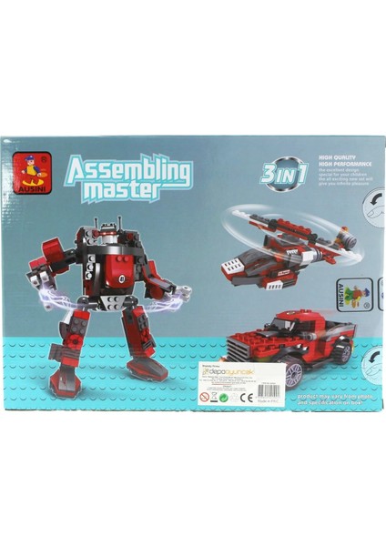 Ausini 286 Parça Assembling Master 3 In 1 modelleri