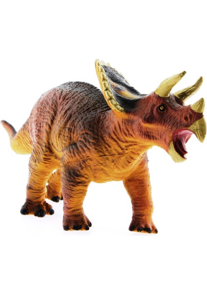 Yumuşak Plastik Dinozor Figür - Triceratops indirimleri