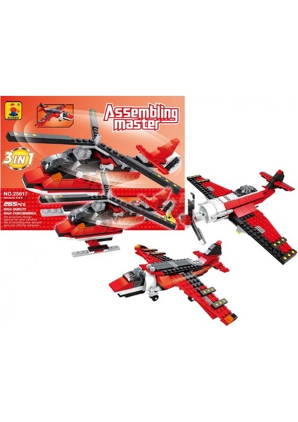 Ausini Assembling Master 3 In 1 265 Parça Hava Araçları Seti