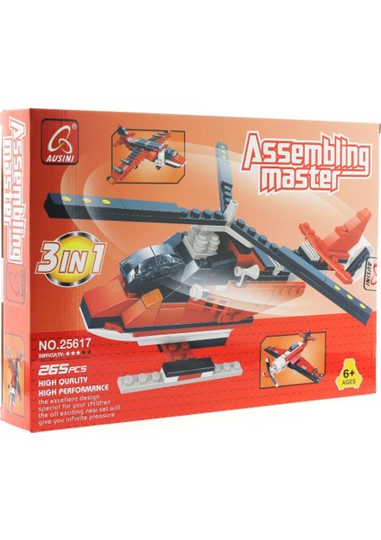 Ausini Assembling Master 3 In 1 265 Parça Hava Araçları Seti modelleri