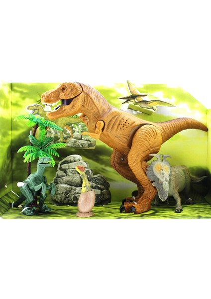 4lü Sesli Dinozor Oyun Seti