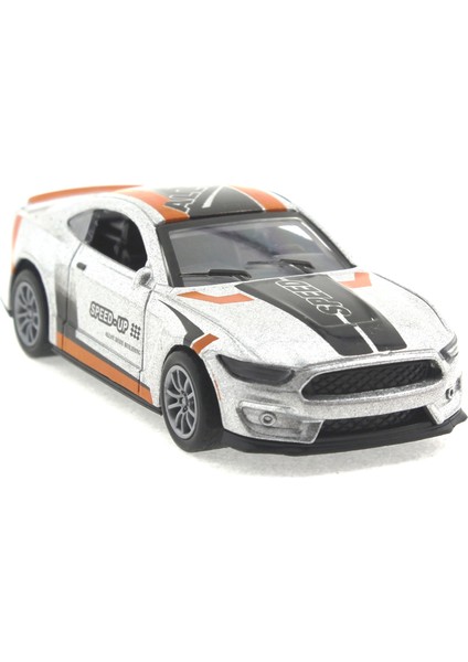 Die Cast Çek Bırak Metal Gri Yarış Arabası